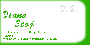 diana stoj business card